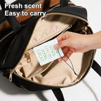 4pcs Green Christian Car Air Freshener, Portable Religious Cute Hanging Decor Floral Bible Verses Car Hanging Air Freshener for Women Girls Closet Drawer Auto Accessories (4 Styles)