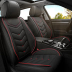 Car Seat Covers for Ford Expedition 2000-2026, Premium Nappa Leather Car Seat Cover, Stylish Sport Seat Covers， Automobile Seat Cover Sets.(Standard 2 Seats/Black)