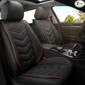 Car Seat Covers for Hyundai Sonata 2002-2026, Premium Nappa Leather Car Seat Cover, Stylish Sport Seat Covers， Automobile Seat Cover Sets.(Standard 2 Seats/Black)