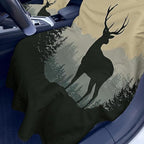 2 Pack Car Towel Seat Covers with Storage Bag, Multifunctional Towel for Gym Outdoor Sport, Picnic, Beach, Pet Dog Travel,Non-Slip Washable Car Seat Protector (Elk and The Sun)