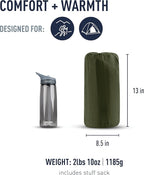 Sea to Summit Camp Plus Self-Inflating Foam Sleeping Mat for Camping, Tapered - Large (78 x 25 x 3 inches)