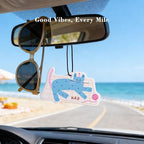 KRD 8 Pack Cute Animal Car Air Freshener Hanging, Assorted Scents Variety Set, Funny Cat Dog Elephant, Long Lasting Car Freshener, Unique Decor