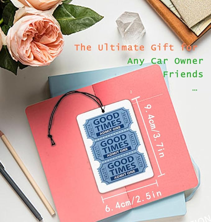 Retro Preppy Blue Car Air Freshener Funky Dice Y2K Car Accessories Interior Hanging 3Pcs, Feeling Lucky Good Times Girly Rear View Mirror Decor Cute Car Accessories for Women Closet Drawer(Lavender)