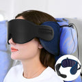 Travel Pillows for Airplanes, Airplane Pillow with 3D Eye Mask for Sleeping, 360° Support Head Strap for Long Flights, Car, Road Trip Car Headrest, Travel Essentials Stop Bobblehead, Purple