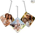 6-100PCS Diamond Custom Car Freshener with My Photo, Custom Photo Air Freshener, Car Customization Accessories, Customized Gifts for Boyfriend Anniversaries, New Driver Gift