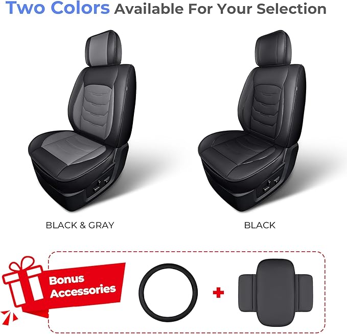 1:1 Custom Car Seat Covers Fit for Toyota RAV4 2013 2014 2015 2016 2017 2018 XLE LE Limited Adventure Full Set Faux Leather Seat Protectors with Armrest Covers and Steering Wheel Cover (5-Seat, Black)
