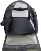 Cat Carrier,Soft-Sided Pet Travel Carrier for Cats,Dogs Puppy Comfort Portable Foldable Pet Bag Airline Approved (Medium-Black)