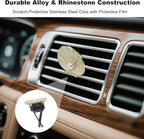 2Pcs Car Vent Decor Clips Beach Car Accessories with Pearl Scallop Design Cute Coastal Ocean Air Freshener Clip Charms for Women Beachy Summer Interior Diffuser Decorations
