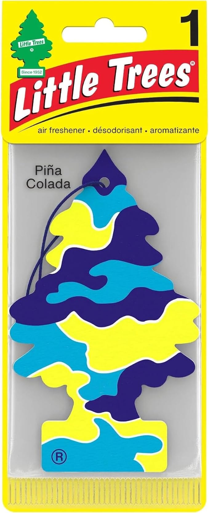 LITTLE TREES Car Air Freshener | Hanging Paper Tree for Home or Car | Pina Colada Scent | Pack of 12