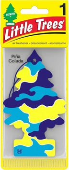 LITTLE TREES Car Air Freshener | Hanging Paper Tree for Home or Car | Pina Colada Scent | Pack of 12