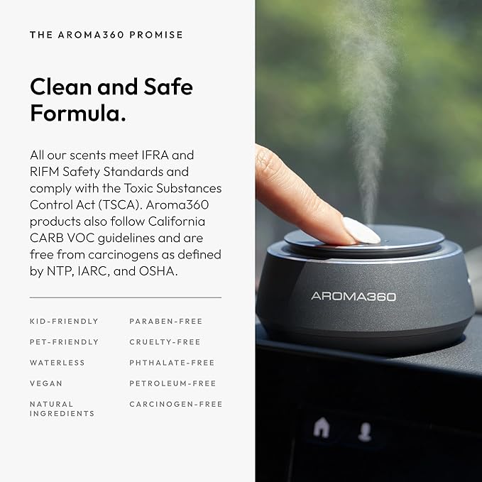Aroma360 - Smart Car Diffuser Oil - Black Velvet - Premium Car Air Freshener Cartridge - Zesty Citrus, Black Fig, & Floral Rose - Essential Oils - Vegan - Aromatherapy - Cars, Trucks, SUVs, RVs & More
