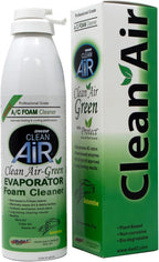 KEEP IT CLEAN Clean Air Green Eco-friendly Automotive Foaming AC Cleaner with Plant-Based Enzymes, Non-Toxic and Biodegradable Formula for Deep Cleaning and Odor Removal (8 oz.)