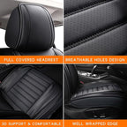 Car Seat Covers,Car Seat Protector Waterproof,Seat Covers Full Set, Car Seat Protectors,Automotive Seat Covers Fit for Most Cars Black