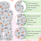 Pinkunn Gel Car Seat Baby Cooling Pad for Summer Breathable Stroller Cooler Pad Multifunctional Carseat Cooling Mat for Baby Child Dining Chair Safety Seat Stroller(Gray,Forest)