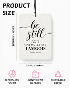 Minimalist Christian Car Air Freshener 4 Pcs Coconut Scented, Religious Bible Verse Car Accessories Mirror Decor for Women, Christian Hanging Air Freshener for Cars Closet Drawer Books