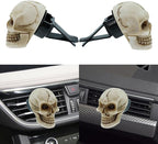 Skull Car Air Fresheners Cute Cool Funny Air Conditioning Vent Perfume Diffuser Decoration Interior Car Accessories 2 pcs