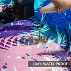 Universal Car Seat Cover with Non-Slip Back Hawaii Style - Portable Auto Seat Cushion Fit for Cars Truck SUV Seats - Waterproof Carseat Protector Great for Dog or Kid Outdoor Sport Activities