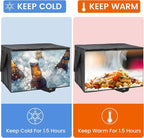 Bodaon Insulated Food Delivery Bag With Hard Bottom, XL Pizza Cooler Bags, Rideshare Delivery Bag, Thermal Cold/Hot Styrofoam Carrier for Travel/Shopping/Catering/Car