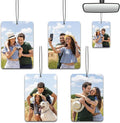 Custom Air Freshener for Car - Double Sided Photo Personalized Car Scents Air Freshener, Smell Air Fresheners With Picture for Wardrobe, Bathroom,Hanging Ornaments (4 Count (Pack of 1))