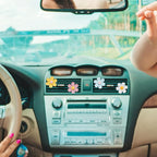Whaline 6Pcs Daisy Flower Car Air Vent Clips with Fragrance Pads Colorful Floral Car Air Freshener Air Conditioning Outlet Clip Cute Cars Accessories Car Interior Decor