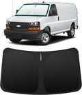 INSAUTO Custom Fit Windshield Sun Shade Accessories for Chevrolet/Chevy Express 1995-2026, Foldable Front Window Sunshade, UV & Heat Reflector, Keeps Interior Cool, Includes Storage Bag