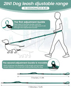 Hands Free Dog Leash, 2-in-1 Detachable Pet Seatbelt,5.9-9.2 ft Crossbody Dog Leash with Double-Sided Reflective for Walking, Hiking, Travel etc.(Orange)