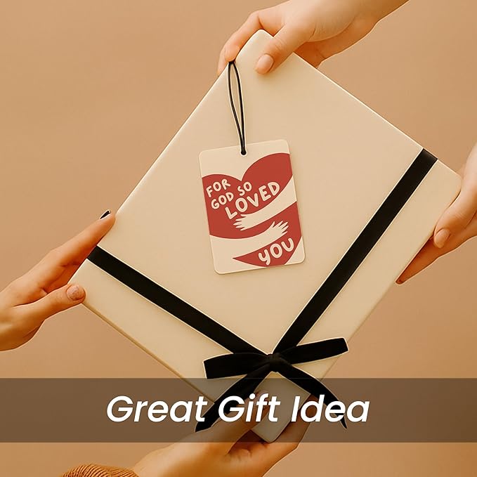 Preppy Pink Christian Bible Car Air Freshener 4 Pcs - Coquette Bow Christian Bible John 4:19 Air Freshener Hanging Decor for Cars Closet Drawer Books, Girly Car Accessories Mirror Decor for Women