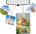 10Pcs Custom Air Fresheners with Picture,Custom Air Freshener for Car,Personalized Air Freshener for Car,Smell Air Fresheners with Photo for Hanging Ornaments, Wardrobe, Bathroom.(Rectangle)