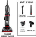 Dirt Devil Multi-Surface Total Pet+ Upright Bagless Vacuum Cleaner for Carpet and Hard Floor, with Pet Tool Kit, Powerful, Lightweight, Corded Vacuum Cleaners for Home Use