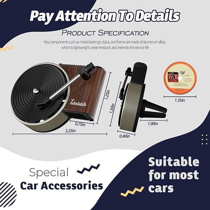 Sonloka Personalized Car Air Freshener, Car Vent Decoration, Unlimited Creativity, Double Sided Printing Customized Car Diffuser with Picture. (L, 12PCS)