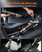 Car Vacuum, Handheld Vacuum Cordless with 21000Pa Powerful Suction & 3 Modes, 4-in-1 Portable Hand Held Mini Vacuum Cleaner Rechargeable, Ultra Light for Car Home Office (Black)