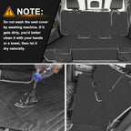 Dog Car Seat Cover Compatible with 2013-2025 Toyota RAV4, Waterproof Pet Bench Seat Cover for Back Seat, 600D Heavy Duty Scratch Proof Nonslip Truck Seat Covers for Dogs