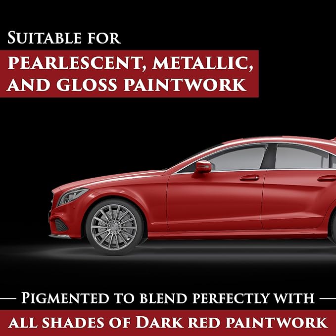 Car Gods Iris Custom Color Dark Red 3-in-1 Polish Wax Color Restorer & Scratch Remover, 16 Colors Available, 17 Fl Oz