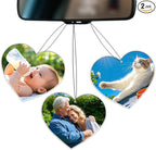 2 PCS Custom Air Fresheners with Picture,Personalized Double Sided Photo Air Freshener for Car with Scents Freshener, Customized Face Air Freshener Car Wardrobe Bathroom Hanging Ornaments