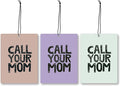 Mancheng-zi Funny Call Your Mom College Dorm Air Freshener 3Pcs, Back to School College Girls Guys Boys Gifts Air Freshener Hanging for Dorm Cars Closet Drawer or Books, Funny Dorm Decor