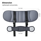 Child Car Seat Head Support Band, Adjustable Child Head Band Strap Headrest for Kids, Breathable, Safety Head & Neck Pillow Support - A Comfortable Sleep Solution, Grey & Fluorescent Green