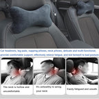 Car Neck Pillow(2 Pack), Softness Car Memory Headrest Pillow, Comfort Breathable Car Neck Support Pillow with Removable Cove for Relieve Fatigue Pain/Comfortable Ergonomic Design
