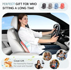 Car Seat Cushion and Lumbar Support Pillow, Larger Memory Foam Seat Cushion, Ergonomic L-Shaped Design Cushion for Back Pain Relief, Non-Slip Driving Cushion for Car, Office, Truck, Wheelchair-Pink