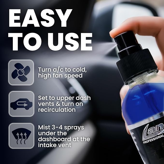 LANE’S Premium Car Air Freshener "Midnight Mist" - 4oz Oil-Based, Long-Lasting Auto Scent Spray - Food, Pet, Odor Smell Deodorizer for Cars, Trucks, SUVs' Interior Leather, Carpet, Upholstery