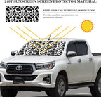 Windshield Sun Shade Foldable Car Front Window Covers for Car Accessories Sun Heat UV Rays Visor Protector Protection for Universal Cars SUV Truck(Cow Print)