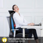 COMFIER Shiatsu Back Massager with Heat, Chair Massage Pad for Back Pain Relief,Massage Seat Cushion for Home or Office Chair Use,Gift for Men,Women