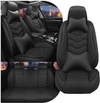 CTDS Car Seat Covers for Mazda CX-5 CX-3 CX-7 CX-9 CX-50 CX-30 CX-70 CX-90 2007-2026, Stylish Sport Seat Cover, Premium Nappa Leather Car Seat Cover.(Luxury 5 Seats/Pure Black)