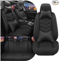 CTDS Car Seat Covers for Nissan Altima 2001-2026, Stylish Sport Seat Cover, Premium Nappa Leather Car Seat Cover. Automobile Seat Covers Sets.(Luxury 5 Seats/Pure Black)