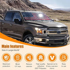 American Flag Car Windshield Sun Shade, Foldable Car Front Window Sunshade for Car SUV Truck, Auto Interior Sun Protection Cover, Blocks UV Rays & Keeps Your Vehicle Cool (USA Original Flag, X-Large)