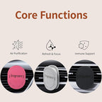 Strong Scent Car Air Freshener, Car Diffuser, Made from Natural Essential Oils, Slow Emission & Long Lasting, Refresh & Air Purifying, Non-toxic, Replaceable, SDS/SGS Certified, 1 Pack