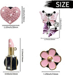 Butterfly Daisy Air Vent Clips, Bling Butterfly Flower Car Air Fresheners Vent Clips Car Diffuser Vent Clip Rhinestone Car Decoration Interior Decor Cute Accessories for Women
