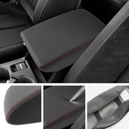 SXCY for 2025 Forester Armrest Cover for Forester 2025 Accessories [Not for 2026 Forester Updated Center Console] 2025 Forester Center Console Cover 2025 Forester Middle Console Cover (Red Line)
