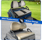 NOKINS Golf Cart Diamond Seat Covers Kit, Fit for Club Car Precedent OEM Standard Front Seat Cushion, Golf Cart Vinyl Seat Cover, No Nails Required