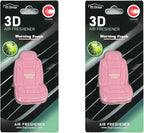 FH Group Air Freshener Vent Clips, Mini Car Seat Covers Design, (Morning Fresh Scent)-2PK