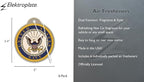 Elektroplate Officially Licensed United States Navy Automotive Air Fresheners for Vehicles | New Car Scent (6-Pack) | Made in the USA